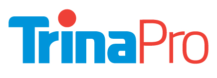 TrinaPro blue and red logo